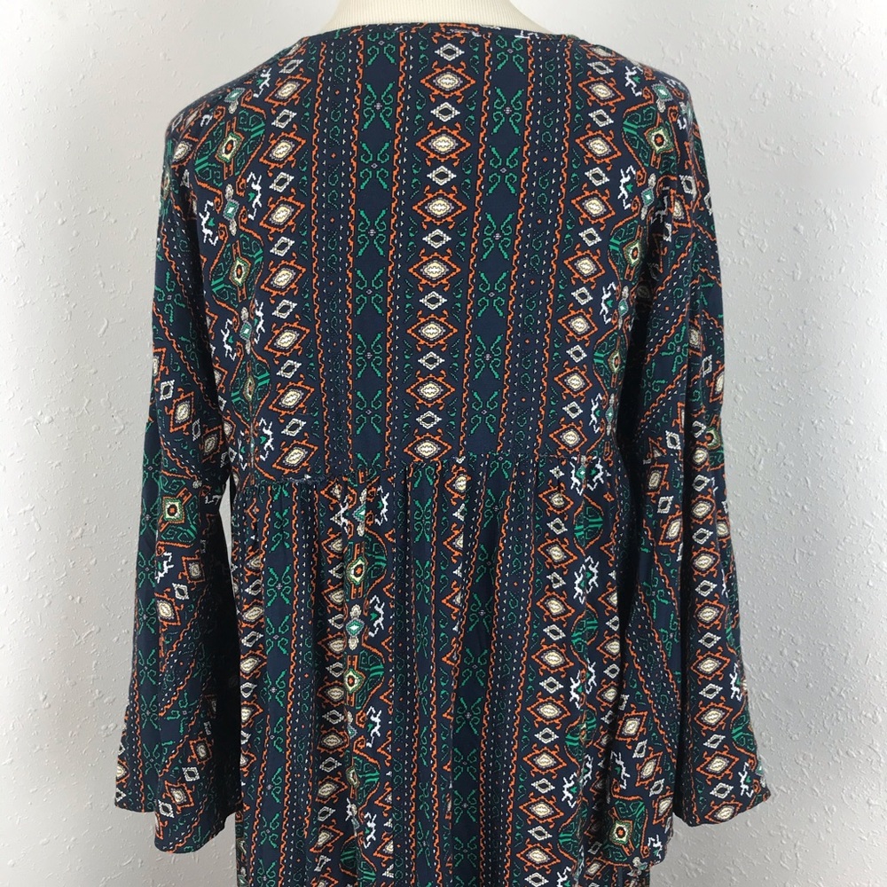I. Madeline Midi Dress Aztec Print - Picture 8 of 11